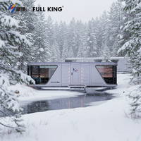Maison Capsule Modulaire en Aluminium FULL KING K7, Résistante au Feu, Écologique, Alimentée à l'Énergie Solaire, Mobile pour Hôtels, Appartements et Cuisines
