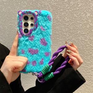 Coque de téléphone souple et moelleuse à motif monstre tacheté avec support appareil photo pour <span class=keywords><strong>Samsung</strong></span> Galaxy S26 Ultra S25 S23 A57 A56, avec sangle mignonne et protection intégrale - Product Image 3