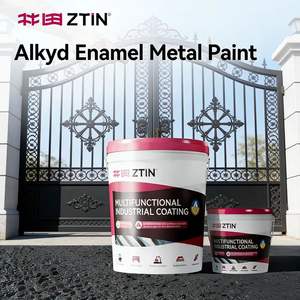 Résine Alkyde Émail Alkyde Revêtement Liquide pour Finition Brillante Couleur Riche Forte Adhérence Résistance aux Intempéries pour Portes et Fenêtres Métalliques - Product Image 1