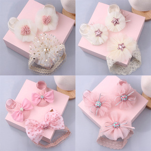 Konlee Chống Trượt Váy Vớ Và Headband Set Hot Bán Ưa Thích Vương Miện Công Chúa Ren Hoa Cung Cho Mùa Đông - Product Image 2
