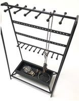 Kunden spezifischer Eisenschmuck-Aufbewahrung regal halter Zubehörst änder mit stehender Installation für Halsketten Armbänder Ohrringe