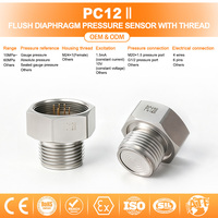 Capteur de pression à membrane à montage encastré WTsensor PC12II avec filetage soudable M20, pour milieux visqueux, anti-colmatage, 0,25 % FS, OEM, IP65