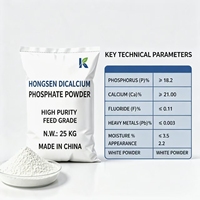 Phosphate dicalcique (DCP) de haute pureté 98,9 %, qualité alimentaire 18 %, poudre de phosphate de calcium, additif alimentaire