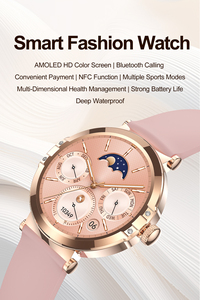 Montre intelligente à écran tactile, contrôle par application, moniteur de fréquence cardiaque, boîtier en alliage, étanche - Product Image 2