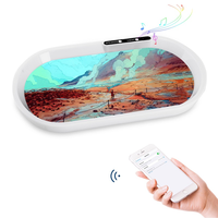 Plateau à rouler en plastique à Led Rechargeable, conception personnalisée, avec haut-parleur, éclairage sonore sensible