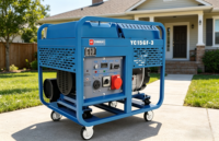 Générateur diesel à cadre ouvert super silencieux 10kW 12kW monophasé 220V/400V 50/60Hz ATS démarrage électrique pour petites entreprises