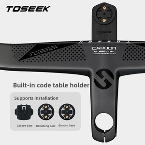 <span class=keywords><strong>Manillar</strong></span> Integrado de Carbono para Carretera <span class=keywords><strong>TOSEEK</strong></span> TR5500, <span class=keywords><strong>Manillar</strong></span> de Carbono de 28.6 mm con Soporte para Ciclocomputador, Accesorios para Bicicleta - Product Image 2