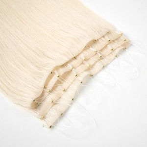 Extensions de cheveux humains russes sans couture <span class=keywords><strong>micro</strong></span> kératine 100 extensions de cheveux protéinés bruts non transformés naturels à double tirage - Product Image 6