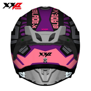 Casques de moto intégraux NEUFS avec grand spoiler, double visière, boucle à dégagement rapide, tailles S-XXL, XXP BLADE-XZEBRA DOT ABS - Product Image 4