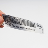 Étiquette code-barres personnalisée Silver Dragon PET, étanche, haute température, un code par objet avec QR variable et numéro de série