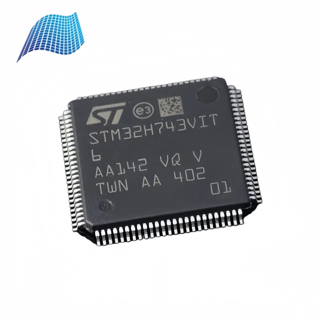 32-Bit ARM Cortex-M7 MCU STM32H743VIT6, High Performance, 2MB Flash, 1MB RAM, LQFP-100, for Industrial Control & Smart Devices