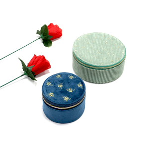 Moda <span class=keywords><strong>donna</strong></span> gioielli in velluto custodia Organizer con chiusura a cerniera <span class=keywords><strong>accessori</strong></span> da <span class=keywords><strong>viaggio</strong></span> all'ingrosso della fabbrica - Product Image 6