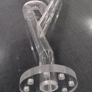 Composant de tube en acrylique transparent personnalisé, plié à chaud, diamètre intérieur de 1 000 pouces, pour expériences de pliage, procédé de moulage chinois - Product Image 1