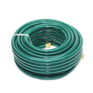 Высококачественный гибкий садовый шланг из ПВХ для высокого давления, износостойкий, армированный волокном, безскручивающийся - Product Image 2