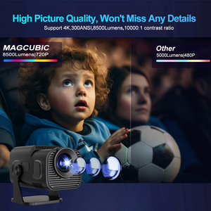 Nuevo Proyector LED Inteligente Android Portátil con Soporte 720P 4K, 300 Lúmenes, de Bolsillo para el Hogar y Viajes - Product Image 2