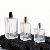 Botol Parfum Kaca Kristal Unik 30ml Warna Kustom dengan Hot Stamping, Botol Semprot Isi Ulang dengan Kotak Hadiah