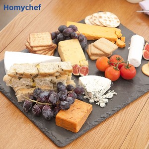 Assiette carrée <span class=keywords><strong>en</strong></span> <span class=keywords><strong>pierre</strong></span> naturelle, plaque de service créative noire <span class=keywords><strong>pour</strong></span> sushi, steak, style occidental, plateau moderne <span class=keywords><strong>pour</strong></span> <span class=keywords><strong>barbecue</strong></span> japonais - Product Image 4