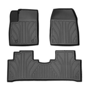 Kit de garnitures intérieures en fibre de carbone ABS Maremlyn, tapis de sol de <span class=keywords><strong>voiture</strong></span> en TPE imperméables et résistants à l'usure <span class=keywords><strong>pour</strong></span> accessoires BYD Atto3 Yuan - Product Image 4