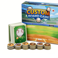Jeu de société en carton personnalisé, jeu de table, impression de logo OEM, jeu éducatif pour enfants, ensemble de jeu entièrement personnalisé, emballage portable