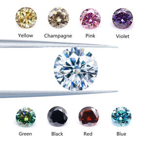 VVSルースモアッサナイトラウンドカットモアッサナイトダイヤモンドイエローカラー卸売価格モサナイトダイヤモンドメーカージュエリーリング - Product Image 6