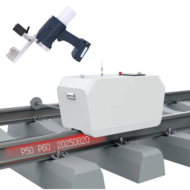 Durable Metal Railway Marking Robot and Painter with Long-Term Use High-Speed Adjustable and Automatic Cleaning