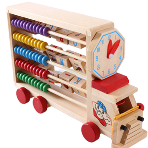 camion di legno abaco con blocchi alfabeto - Product Image 1