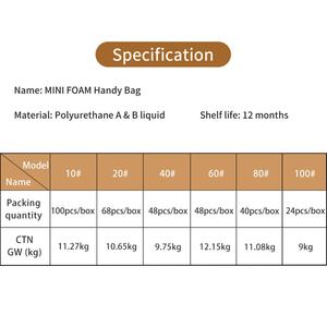 Mini Schaum-in-Beutel-Verpackung, Sofort expandierender PU-Schaum für schnelles Verpacken - Product Image 6