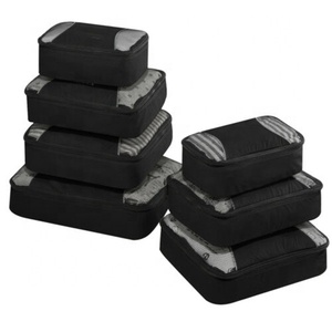 7 Sets Travel Extensible Storage Mesh Bags Luggage Organizers Compression Packing Cubes