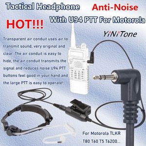 Auriculares con control de garganta y control de ruido para walkie-talkie set de piezas de 7,1mm + u94 PTt antiruido telescópico - Product Image 2