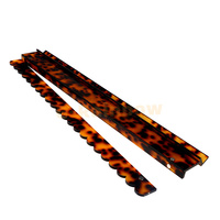 Support de Mahjong Américain en Lucite Personnalisable (Couleur/Taille) – Support de Tuiles de Mahjong en Acrylique Effet Écaille de Tortue 20 pouces avec Poussoir Magnétique
