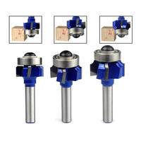 Fresa de Madera de 4 Filos de Alta Calidad con Vástago de 6 mm, Cortador de Fresado para Trabajar la Madera, Cuchilla de Recorte R1 R2 R3