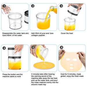 IFINE Beauty USB Rechargeable Fruit Facial Mask Machine Wholesaler Maker Mask Making Device <strong>Collagen</strong> Mask Machine - Product Image 6