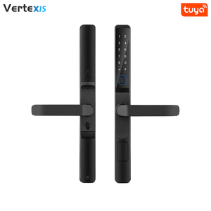 قفل باب ذكي خارجي مقاوم للماء IP68 من Vertexis مع بصمة الإصبع وتقنية Tuya TTLOCK BLE للأبواب الضيقة المصنوعة من الألومنيوم والخشب - Product Image 1