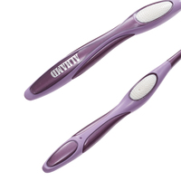 Lot de 12 brosses à dents à poils mi-durs, porte-cartes, fabricant de brosses à dents en plastique bon marché et personnalisées
