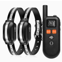 Collier de dressage pour chien Emote, étanche IPX7, ultrasonique, avec bip et vibration, rechargeable, en nylon réfléchissant