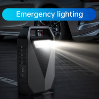 Démarreur de Batterie de Voiture Portable d'Urgence 8000 mAh avec Compresseur d'Air et Gonfleur de Pneus