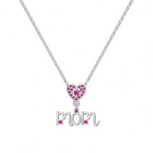 Collar con Colgante de Corazón de Plata 925 con Circonita 5A de Dylam Luxury Fine Top Jewelry Smart Factory, Regalo para el Día de la Madre - Product Image 1