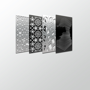 Panneau <span class=keywords><strong>métallique</strong></span> découpé au laser personnalisé, écran décoratif, écran de confidentialité en métal <span class=keywords><strong>extérieur</strong></span>, écran de jardin - Product Image 1