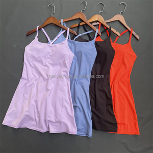 Combinaison de yoga grande taille pour femmes robe de tennis rembourrée <span class=keywords><strong>badminton</strong></span> <span class=keywords><strong>short</strong></span> de fitness robe de tennis en dessous vente en gros - Product Image 1
