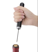 Ouvre-bouteille à vin créatif en forme de stylo à pression d'air, accessoire de vin portable en ABS, nouveauté pour fêtes, bars, vente en gros en usine