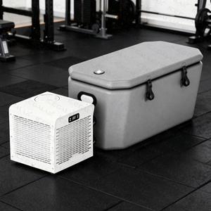 Bain de glace portable avec mini-refroidisseur 0,8 CV et baignoire gonflable à bord incliné pour la récupération des athlètes, usage domestique et commercial - Product Image 2