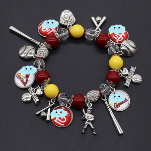 กำไลข้อมือสปอร์ตยืดได้สำหรับทุกเพศ, กำไลข้อมือสวยแนวเบสบอลมาใหม่ - Product Image 2