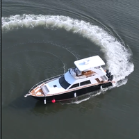 Bateau à cabine de luxe en aluminium de 15m avec yacht de sport Fly Bridge pour les sports de croisière touristique Fabrication soudée durable
