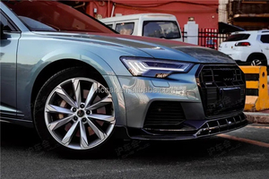 Ajuste perfecto fibra de carbono seca coche parachoques delantero labios delanteros para Audi <span class=keywords><strong>A6</strong></span> <span class=keywords><strong>Allroad</strong></span> 2019-2022 MC estilo parachoques labio delantero - Product Image 3