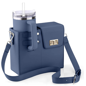 Sac bandoulière polyvalent pour bouteille, sac de rangement portable pour gourde avec porte-bouteille pour l'extérieur - Product Image 5