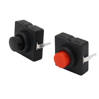 Interrupteur à bouton-poussoir verrouillable 12x12mm, 2 broches, montage sur circuit imprimé, auto-bloquant ON-OFF, mini-interrupteur pour lampe torche