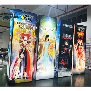 Oem xây dựng thương hiệu Đảng tổ chức sự kiện triển lãm Cube khung nhôm trụ cột trong nhà và ngoài trời quảng cáo hiển thị hộp Đèn - Product Image 2