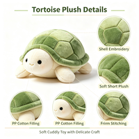Peluche tortue marine kawaii certifiée AS/NZS ISO8124 EN71 pour enfants, cadeau et décoration d'intérieur