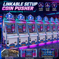 Machine à poussoir de pièces de monnaie pour centres de jeux, conçue pour une exploitation à fort retour sur investissement et une solution de borne d'arcade, fournie directement par l'usine