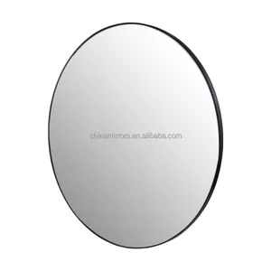 Sliver Gold Black Aluminium Frame wall hanging round Dia mirror 80cm 60cm 40cm Dia 90cm